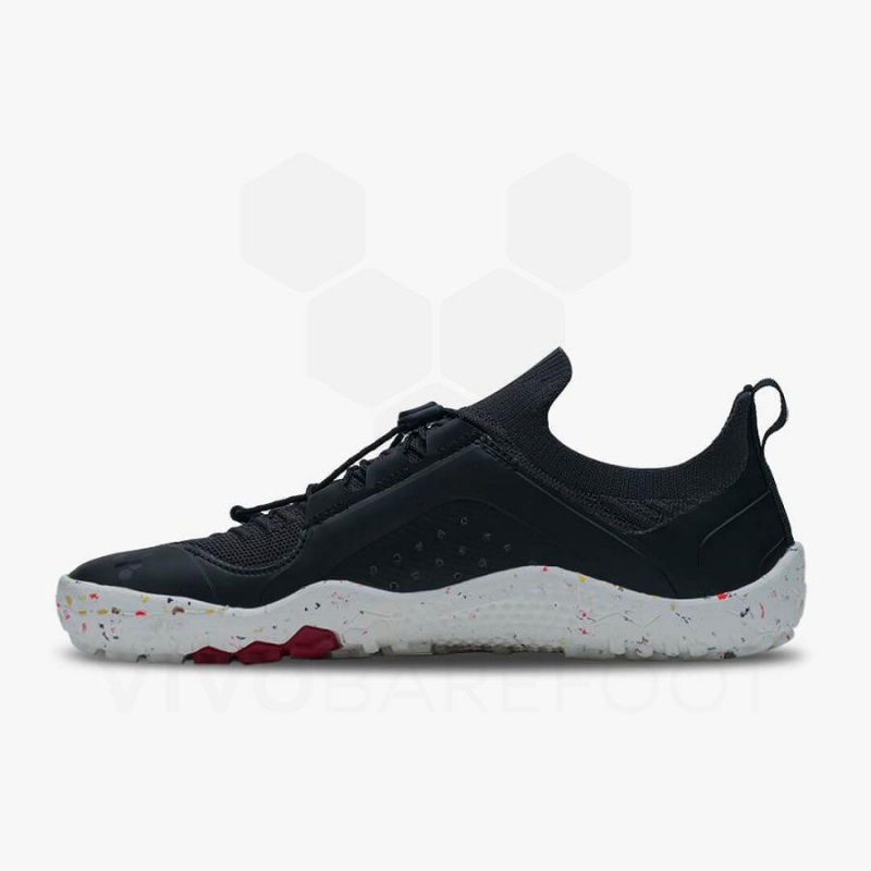 Obsidian / White Vivobarefoot Primus Trail Knit FG Men's Training Shoes | AU334QC