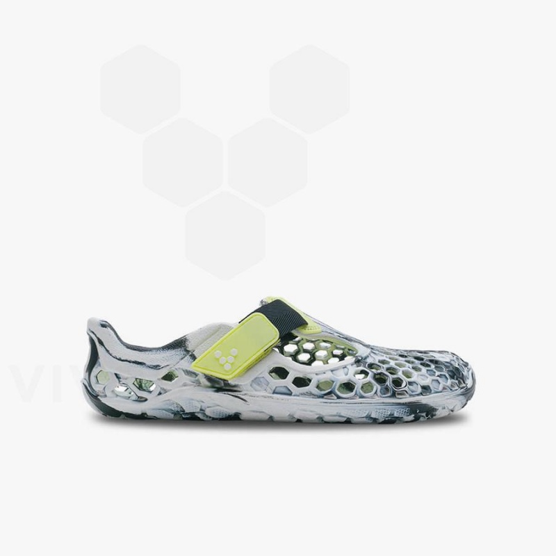 Obsidian / White Vivobarefoot Ultra Bloom Juniors Kids\' Shoes | AU046SZ