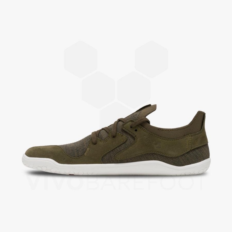 Olive Vivobarefoot Primus Asana II Men's Lifestyle Shoes | AU304UK