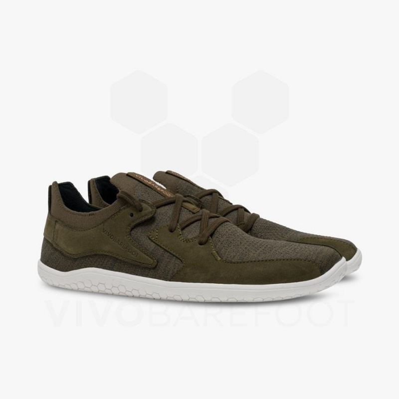 Olive Vivobarefoot Primus Asana II Men's Lifestyle Shoes | AU304UK