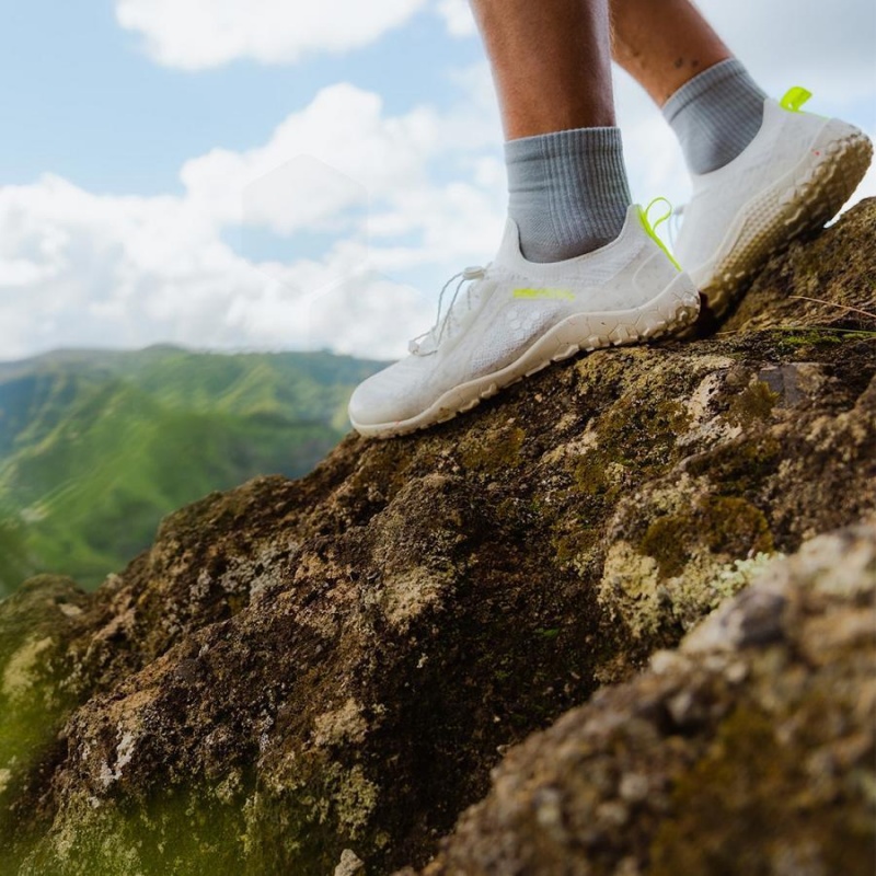 Olive Vivobarefoot Primus Trail Knit FG Men's Hiking Shoes | AU434UK