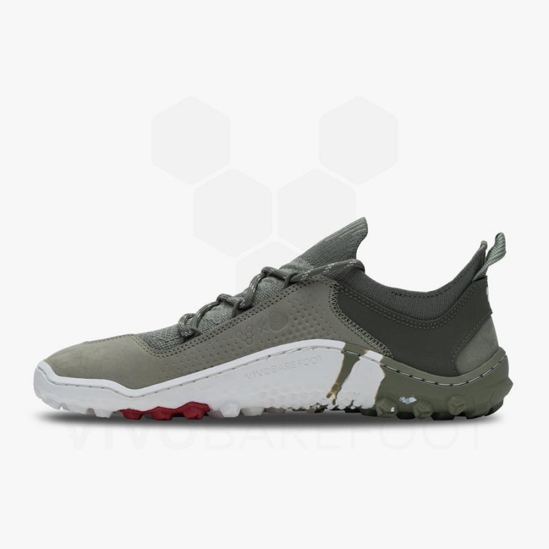 Olive Vivobarefoot Tracker Decon Low FG2 Men's Hiking Shoes | AU423FU