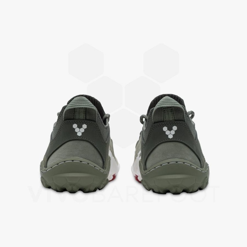 Olive Vivobarefoot Tracker Decon Low FG2 Men's Hiking Shoes | AU423FU