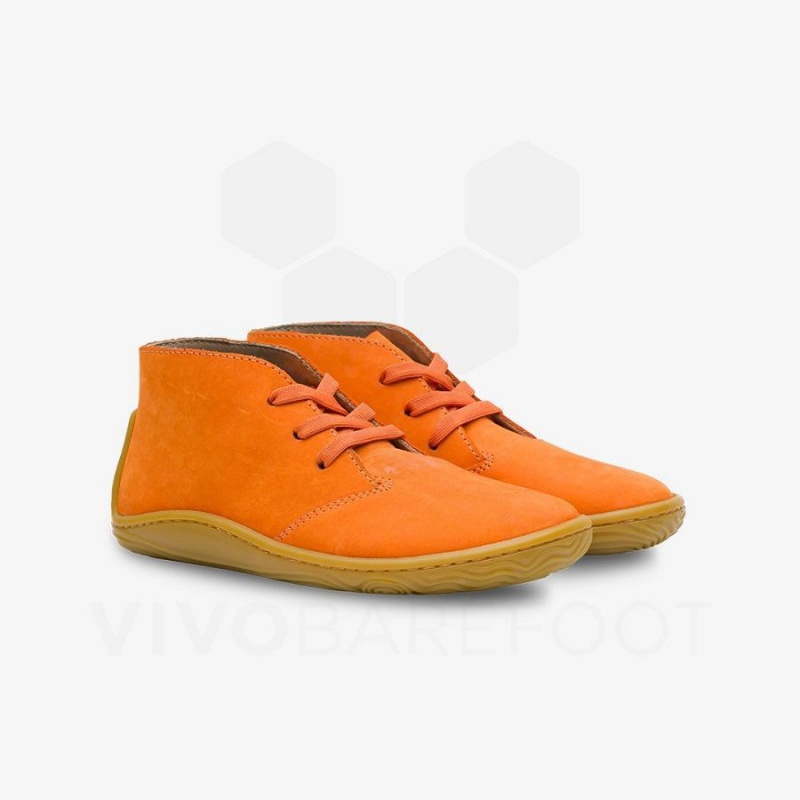 Orange Vivobarefoot Gobi Addis Juniors Kids' Shoes | AU008EI