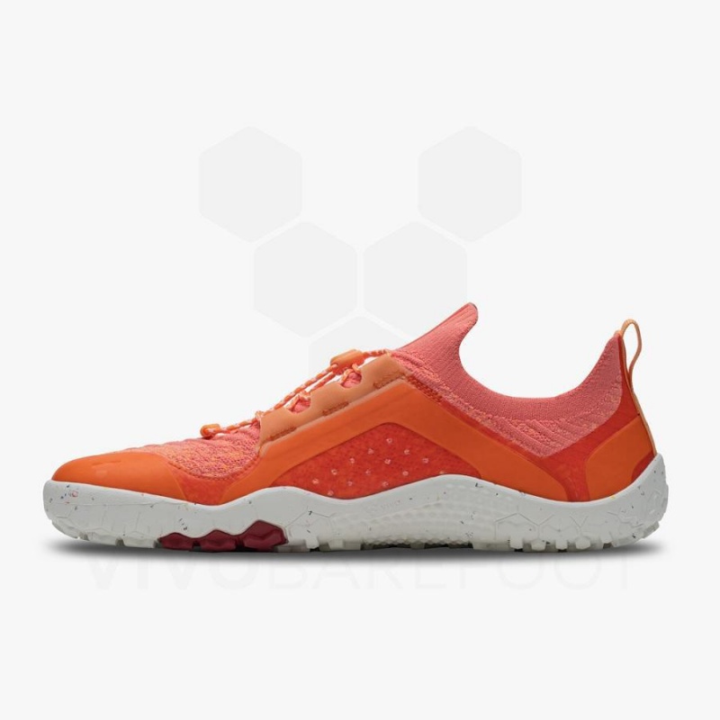 Red Vivobarefoot Primus Trail Knit FG Women's Trail Running Shoes | AU201TL