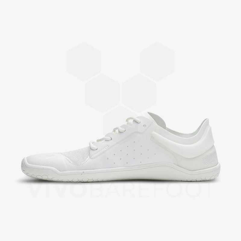 White Vivobarefoot Primus Lite III Men's Road Running Shoes | AU393JE