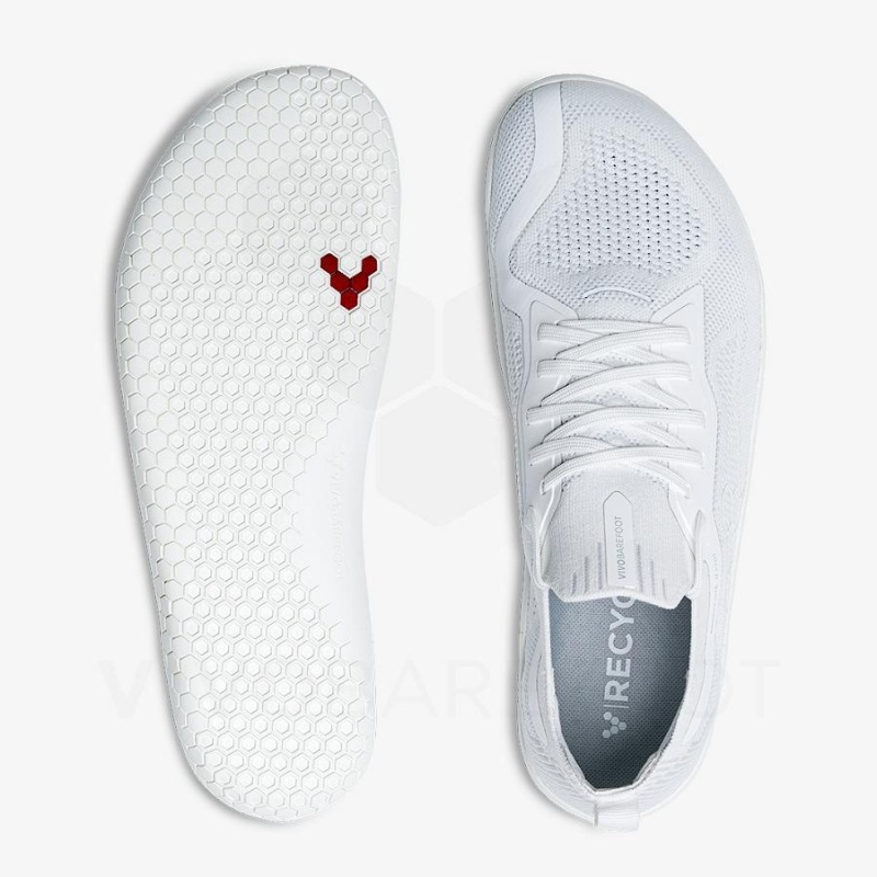 White Vivobarefoot Primus Lite Knit Men's Training Shoes | AU344GY