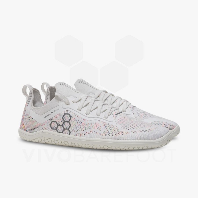 White Vivobarefoot Primus Lite Knit Women's Training Shoes | AU181NN