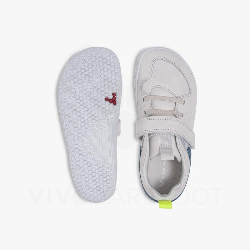 White Vivobarefoot Primus Ludo Kids' Shoes | AU081JE