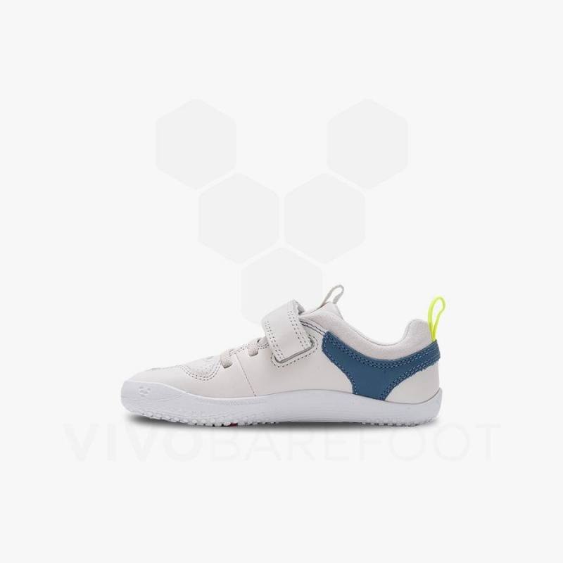 White Vivobarefoot Primus Ludo Kids' Shoes | AU081JE