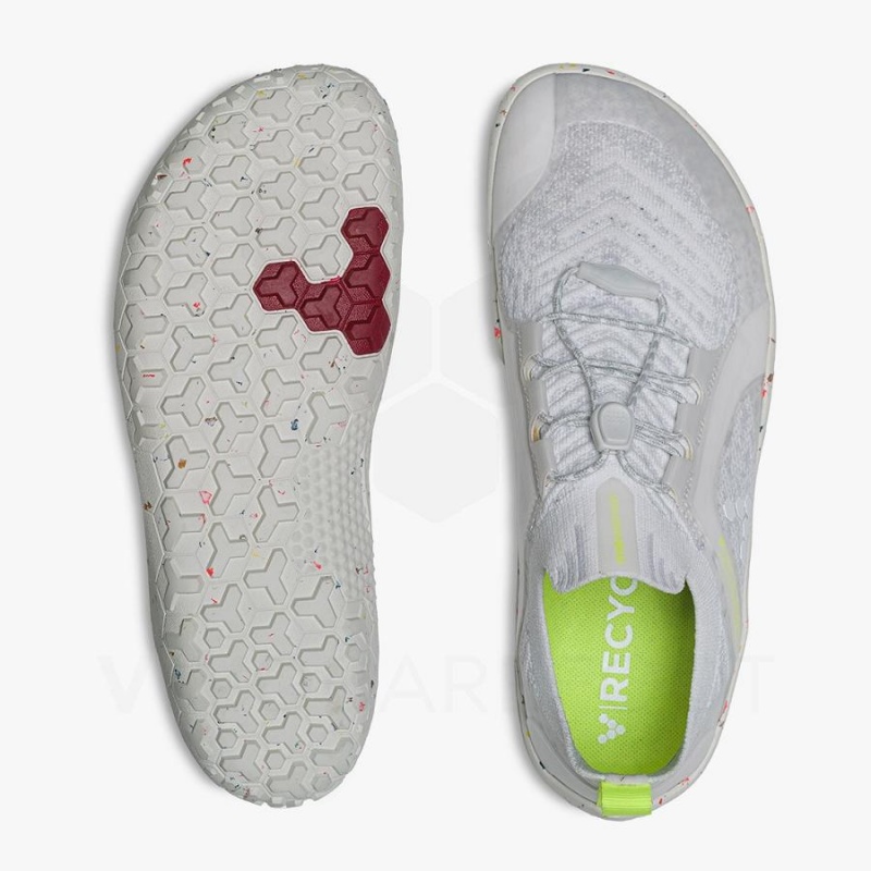 White Vivobarefoot Primus Trail Knit FG Women's Trail Running Shoes | AU203RX