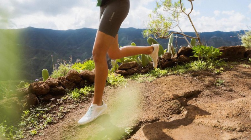 White Vivobarefoot Primus Trail Knit FG Women's Trail Running Shoes | AU203RX