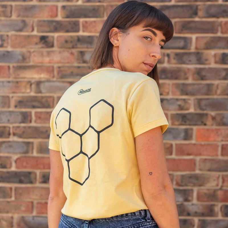 Yellow Vivobarefoot Rapanui Sport Women's T Shirts | AU093XG